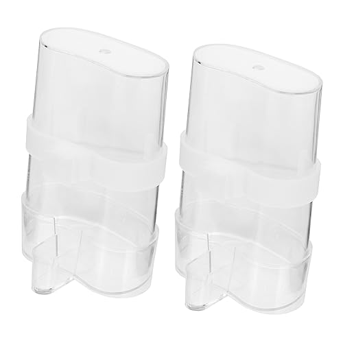Toyvian 2 Stück Vogelfutterspender für Papageien Transparente Futterbehälter mit Spritzschutz Automatischer Futter und Wasserspender für Vogelkäfige zu Reinigen Installieren für Toyvian 2 Stück Vogelfutterspender für Papageien Transparente Futterbehälter mit Spritzschutz Automatischer Futter und Wasserspender für Vogelkäfige zu Reinigen Installieren für von Toyvian