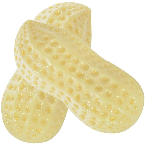 Toyvian 2 Stück Zahnspielzeug Hund mittlere Hunde Zahnen Welpenspielzeug Hundespielzeug für kleine Hunde Erdnuss erdnüsse Pet MOL Bite Toy Hundespielzeug quietscht von Toyvian