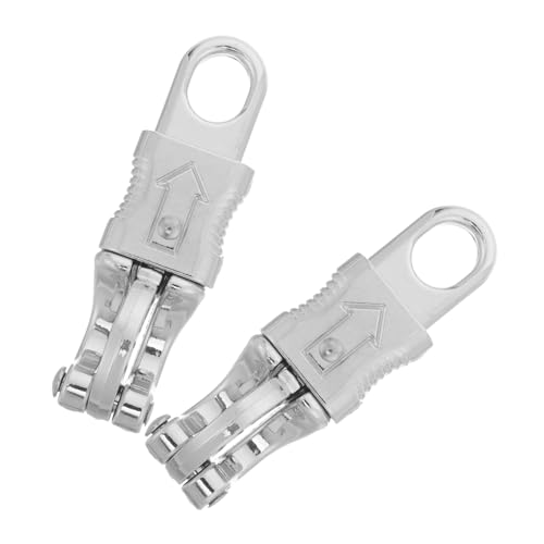 Toyvian 2 Stück Zinklegierung Pferde Panikhaken Schnappverschluss Seilhalter Schnellverschluss Clips für Reitsport und Outdoor Robust Langlebig Silberfarben Einfache Befestigung für von Toyvian