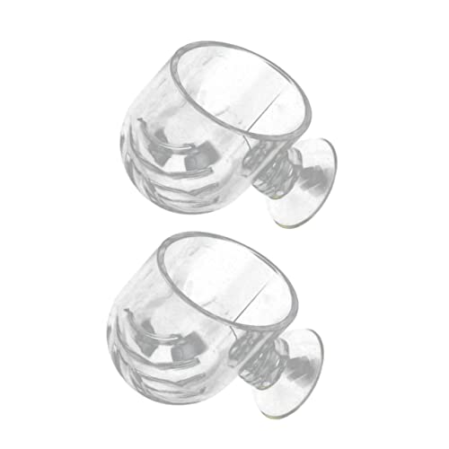 Toyvian 2 Stück Zubringer Futternapf für Fischbecken Futternapf für Aquarien schwimmender Futterspender für Aquarien Behälterwandzuführung Futtermittel für Aquarien Fischfutterhalter Acryl von Toyvian