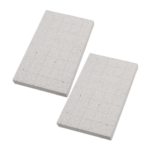 Toyvian 2 Stücke Natürliches Lavastein Nagelfeile für Kaninchen und Kleintiere Robustes Mineral Schleifpad als und Fußunterlage zur Krallenpflege und Käfigbereicherung von Toyvian