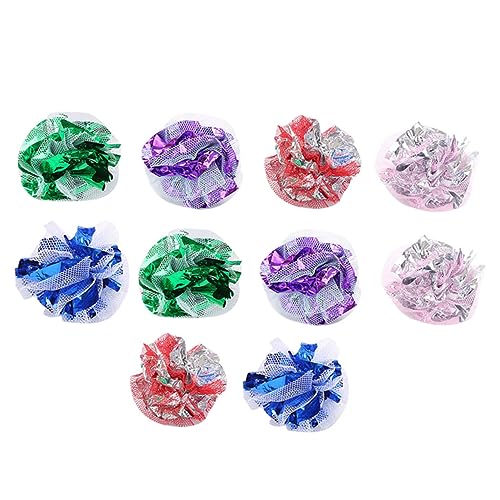 Toyvian 20 Stück Katzen Bälle Geräuschvolle Crinkle Bälle für Katzen und Kätzchen Fördern das Spielverhalten Aktivität Ihrer Haustiere Zufällige Zufällige Farbe Toyvian 20 Stück Katzen Bälle Geräuschvolle Crinkle Bälle für Katzen und Kätzchen Fördern das Spielverhalten Aktivität Ihrer Haustiere Zufällige Zufällige Farbe von Toyvian
