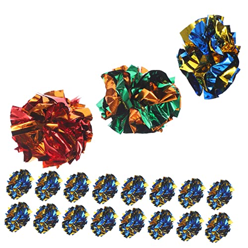 Toyvian 20 Stück Katzenspielzeuge Leichte Knisterbälle für Katzen Interaktive und Spielzeuge für Drinnen zur Beschäftigung und Stressreduktion Zufällige Farbe Toyvian 20 Stück Katzenspielzeuge Leichte Knisterbälle für Katzen Interaktive und Spielzeuge für Drinnen zur Beschäftigung und Stressreduktion Zufällige Farbe von Toyvian
