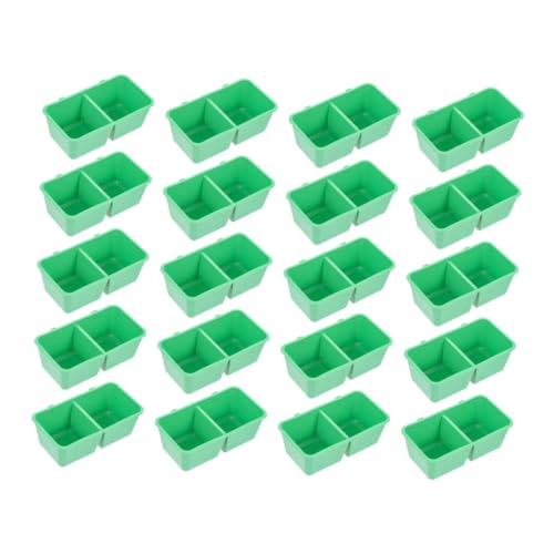 Toyvian 20 Stück Vogelfutterbox Vogelkäfig Papagei Futterschale für Vögel Vogel Fütterer Vogelfütterer Essen Vogelfutterspender Futtermittel für Vögel Vogelfutterbehälter Plastik Grün Toyvian 20 Stück Vogelfutterbox Vogelkäfig Papagei Futterschale für Vögel Vogel Fütterer Vogelfütterer Essen Vogelfutterspender Futtermittel für Vögel Vogelfutterbehälter Plastik Grün von Toyvian
