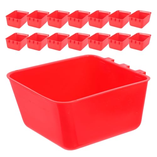 Toyvian 20 Vogelnäpfe für den Käfig: Futternapf aus Kunststoff für Nymphensittiche, Unzertrennliche, Sittiche – rechteckiger Wasserbecher – Vogelkäfig zum Aufhängen, Papageienfutter, Toyvian 20 Vogelnäpfe für den Käfig: Futternapf aus Kunststoff für Nymphensittiche, Unzertrennliche, Sittiche – rechteckiger Wasserbecher – Vogelkäfig zum Aufhängen, Papageienfutter, von Toyvian