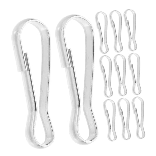 Toyvian 20pcs Heavy Duty Edelstahl -Feder -Feder Clips Für Papageien -futterhäuschen Spielzeug Kleine Tierische Tunnel Hängematten Metallclips Zum Aufhängen von Toyvian
