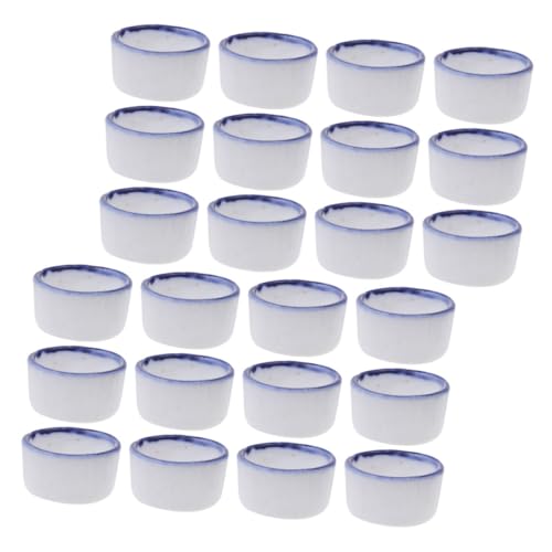 Toyvian 24stücke Wasserschalen Für Spinnen Vogelspinnen Kleine Reptilien Skorpione Grillen Schnecken Mini Keramisch Terrarium Futter Palette Wasser Insekt Flasche Griller Teller von Toyvian
