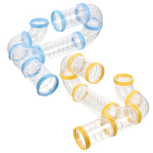 Toyvian 2Sätze Käfigrohr für Hamster Teiliges DIY Tunnelsystem für Zwerghamster Rennmäuse und Andere Kleine Transparentes Design für Sicht Toyvian 2Sätze Käfigrohr für Hamster Teiliges DIY Tunnelsystem für Zwerghamster Rennmäuse und Andere Kleine Transparentes Design für Sicht von Toyvian