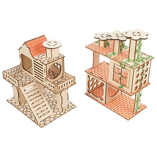 Toyvian Multifunktionale Hamster Villa Spielzeug Spielhaus Plattform Und Verstecke Für Toyvian Multifunktionale Hamster Villa Spielzeug Spielhaus Plattform Und Verstecke Für von Toyvian