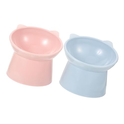 Toyvian 2Stücke Erhöhter Katzennapf mit Nackenschutz aus Kunststoff und Ergonomisches Design für Bequemes Fressen zu Reinigen für Tiergeschäfte Toyvian 2Stücke Erhöhter Katzennapf mit Nackenschutz aus Kunststoff und Ergonomisches Design für Bequemes Fressen zu Reinigen für Tiergeschäfte von Toyvian