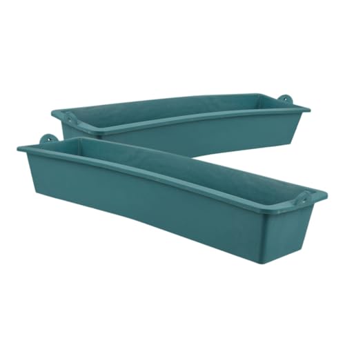 Toyvian 2stücke Futtertrog Für Hühner Hühnerfuttertrog Mit Spenderfunktion Rechteckiger Futterspender Aus Material Für Geflügel Und Kükenkäfige von Toyvian