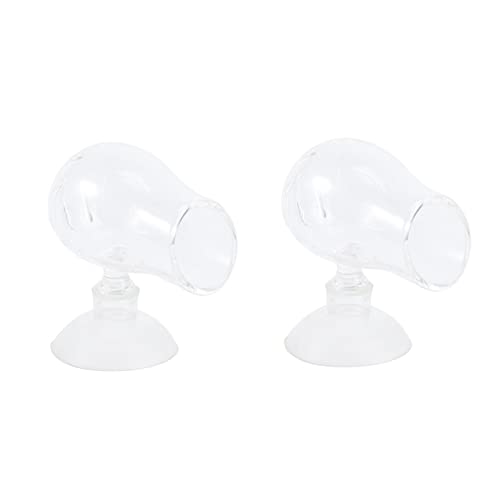 Toyvian 2Stücke Glasfutterspender für Aquarien Futterbecher mit Saugnapf Halterung für Präzises Füttern von Fischen Langlebiges Kompakte Toyvian 2Stücke Glasfutterspender für Aquarien Futterbecher mit Saugnapf Halterung für Präzises Füttern von Fischen Langlebiges Kompakte von Toyvian