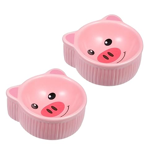 Toyvian 2Stücke Hamster Futter und Wasserbehälter aus Keramik Entzückende Tierköpfe Rutschfestes Design für Haustiere für Hamster Meerschweinchen und Chinchillas Pig Toyvian 2Stücke Hamster Futter und Wasserbehälter aus Keramik Entzückende Tierköpfe Rutschfestes Design für Haustiere für Hamster Meerschweinchen und Chinchillas Pig von Toyvian