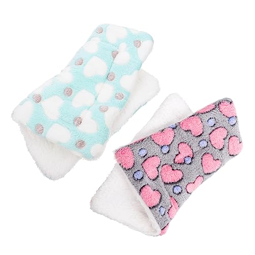 Toyvian 2Stücke Hamster Schlafmatte Winter Warmes Haustierzubehör für Kleintiere Wie Hamster Meerschweinchen Chinchillas Gemütliches Dickes Nest aus Fleece Herzgrau Toyvian 2Stücke Hamster Schlafmatte Winter Warmes Haustierzubehör für Kleintiere Wie Hamster Meerschweinchen Chinchillas Gemütliches Dickes Nest aus Fleece Herzgrau von Toyvian