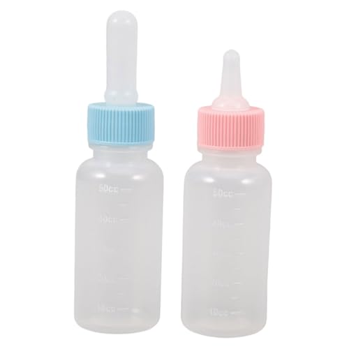 Toyvian 2Stücke Haustier Milchflasche Kätzchen Milchflasche Für Neugeborene Kleine Tieraufzuchtflasche Für Welpen Und Kätzchen Mit Verschiedenen Deckeln von Toyvian