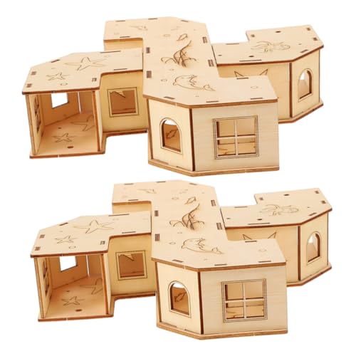Toyvian 2 Stück Hamster Tunnel Labyrinth Spielzeug aus Naturholz Kreatives Spielzeug für Kleintiere Kletter und Trainingsspielzeug für Hamster Ratten und Mäuse Toyvian 2 Stück Hamster Tunnel Labyrinth Spielzeug aus Naturholz Kreatives Spielzeug für Kleintiere Kletter und Trainingsspielzeug für Hamster Ratten und Mäuse von Toyvian