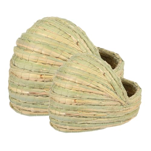 Toyvian 2stücke Hühner-nistkasten Aus Naturstroh Woven Nest Für Kleine Tiere Gemütliches Schlafhaus Für Hühner Kaninchen Nagetiere Und Atmungsaktiv Für Legeboxen Und Nestumgebungen Toyvian 2stücke Hühner-nistkasten Aus Naturstroh Woven Nest Für Kleine Tiere Gemütliches Schlafhaus Für Hühner Kaninchen Nagetiere Und Atmungsaktiv Für Legeboxen Und Nestumgebungen von Toyvian