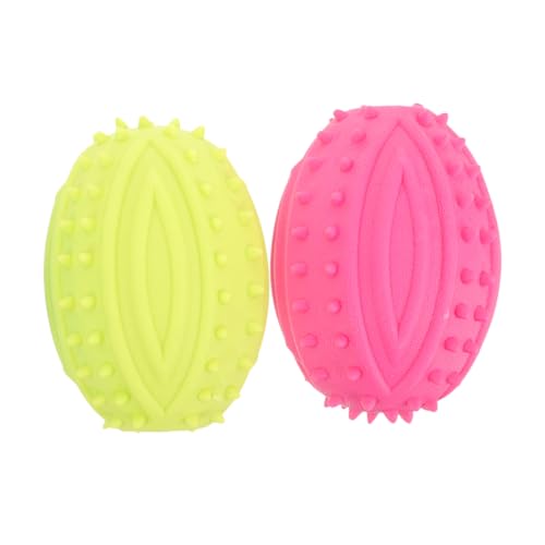 Toyvian 2Stücke Interaktives Kauspielzeug Für Quietschspielzeug Für Welpen Ergonomisches Rugby Design Sicheres Gummimaterial Fördert Zahnpflege Toyvian 2Stücke Interaktives Kauspielzeug Für Quietschspielzeug Für Welpen Ergonomisches Rugby Design Sicheres Gummimaterial Fördert Zahnpflege von Toyvian