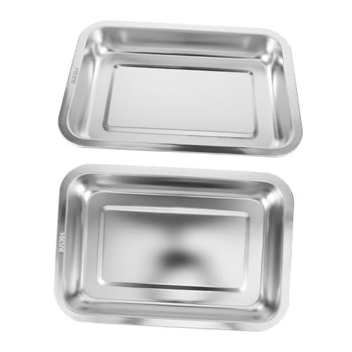 Toyvian 2Stücke Katzentoilette Offene Metall Katzentoilette Für Geruchsneutral Reinigen Für Große Und Kleine Katzen Langlebig Und Robust Toyvian 2Stücke Katzentoilette Offene Metall Katzentoilette Für Geruchsneutral Reinigen Für Große Und Kleine Katzen Langlebig Und Robust von Toyvian