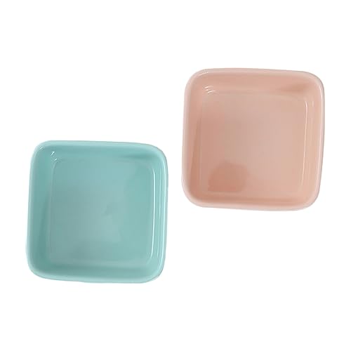 Toyvian 2Stücke Keramische Futter Und Wasserschalen Für Kleine Haustiere Und rutschfest Zu Reinigen Für Hamster Und Meerschweinchen von Toyvian