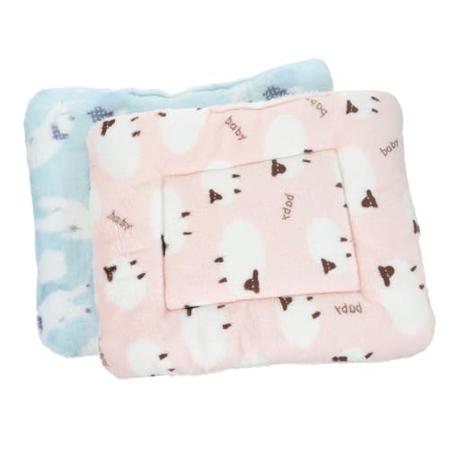 Toyvian 2Stücke Kleine Tier Bettmatte aus Plüsch Komfortable Haustierdecke für Hamster Meerschweinchen Chinchillas Waschbare Schlafmatte für Kleintiere Toyvian 2Stücke Kleine Tier Bettmatte aus Plüsch Komfortable Haustierdecke für Hamster Meerschweinchen Chinchillas Waschbare Schlafmatte für Kleintiere von Toyvian