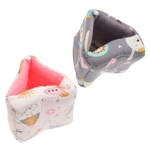 Toyvian 2Stücke Kleines Chinchilla Bequemes und Atmungsaktives Hamsterbett für Hamster und Kleine zu Installieren Warm und Gemütlich Hamsterzubehör von Toyvian