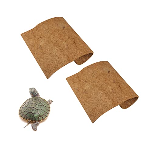 Toyvian 2Stücke Kokosfaser Matte für Reptilien und Haustiere Atmungsaktiv und Einstreu für Schildkröten Nagetiere und Mikrolandschaften von Toyvian