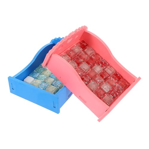 Toyvian 2Stücke Kühlbettbrett für Hamster Teiliges mit Sommerschlafmatte und Haustierbett Zubehör für Kleintiere zur Temperaturregulierung von Toyvian