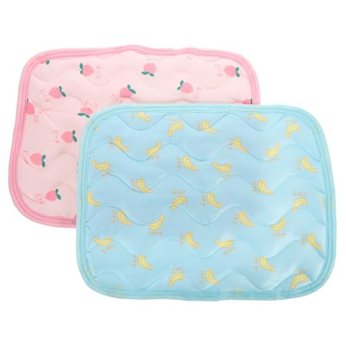 Toyvian 2Stücke Kühlkissen für Kleine Haustiere Atmungsaktive Schlafmatte für Hamster für Käfige und Autos Langlebig und Sicher Kirsche Blaue Banane Toyvian 2Stücke Kühlkissen für Kleine Haustiere Atmungsaktive Schlafmatte für Hamster für Käfige und Autos Langlebig und Sicher Kirsche Blaue Banane von Toyvian