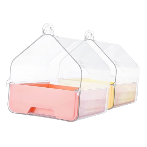 Toyvian 2Stücke Multifunktionale Hängende Badewanne für Wellensittiche und Nymphensittiche als Futter und Wasserbehälter Innovativem Schubladendesign für Einfache Toyvian 2Stücke Multifunktionale Hängende Badewanne für Wellensittiche und Nymphensittiche als Futter und Wasserbehälter Innovativem Schubladendesign für Einfache von Toyvian