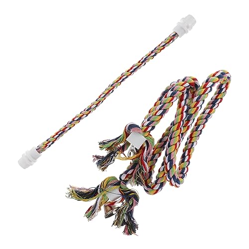 Toyvian 2 Stück Baumwollseil Sitzstangen für Vögel Papageien Spielzeug Langlebig Farbenfroh Geeignet für Vogelkäfige Kauspielzeug für Haustiere Toyvian 2 Stück Baumwollseil Sitzstangen für Vögel Papageien Spielzeug Langlebig Farbenfroh Geeignet für Vogelkäfige Kauspielzeug für Haustiere von Toyvian