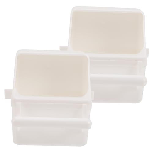 Toyvian 2Stücke Papageienkäfig Futterschale Multifunktionale Vogelfutterschale für Wasser und Futter Hängend Wiederverwendbar für Tauben Papageien und Andere Toyvian 2Stücke Papageienkäfig Futterschale Multifunktionale Vogelfutterschale für Wasser und Futter Hängend Wiederverwendbar für Tauben Papageien und Andere von Toyvian