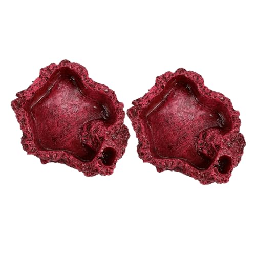 Toyvian 2Stücke Reptilien Futterschale aus Harz Wasserschale für Schildkröten Eidechsen Geckos und Andere Kleine Reptilien Futter und Wassernapf für Terrarium Langlebig und Sicher Toyvian 2Stücke Reptilien Futterschale aus Harz Wasserschale für Schildkröten Eidechsen Geckos und Andere Kleine Reptilien Futter und Wassernapf für Terrarium Langlebig und Sicher von Toyvian