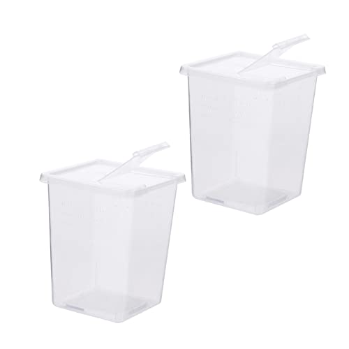 Toyvian 2stücke Zuchtbox Für Reptilien Reptilien-futterbehälter Mini-futterbox Für Belüftet Für Futter Und Wasser Leicht Zu Beobachten Reinigen von Toyvian