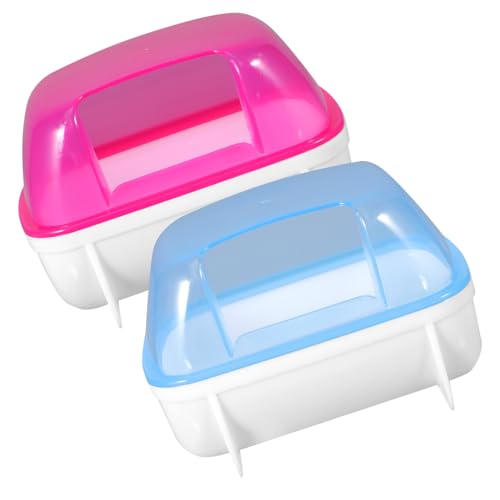 Toyvian 2Stücke Sandbad für Kleine Haustiere Chinchilla und Hamster mit Abnehmbarem Design für Beobachtung und Einfache und Rot Toyvian 2Stücke Sandbad für Kleine Haustiere Chinchilla und Hamster mit Abnehmbarem Design für Beobachtung und Einfache und Rot von Toyvian