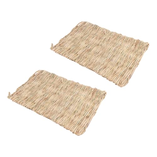 Toyvian 2Stücke Strohmatten Für Kleintiere Natürliche Unterlage Aus Stroh Und Maisblatt Für Meerschweinchen Bequemes Schlafnest Langlebig Und Geruchsneutral Toyvian 2Stücke Strohmatten Für Kleintiere Natürliche Unterlage Aus Stroh Und Maisblatt Für Meerschweinchen Bequemes Schlafnest Langlebig Und Geruchsneutral von Toyvian