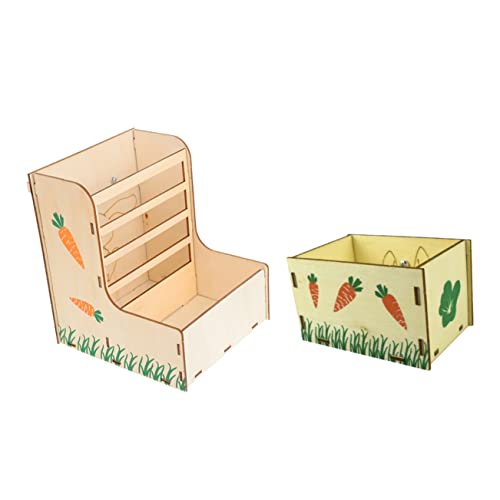Toyvian 2Stücke Teiliges Futterstation Hölzerner Heu Feeder für Meerschweinchen und Chinchillas Käfig Fütterungswerkzeug mit Geringem Platzbedarf Toyvian 2Stücke Teiliges Futterstation Hölzerner Heu Feeder für Meerschweinchen und Chinchillas Käfig Fütterungswerkzeug mit Geringem Platzbedarf von Toyvian