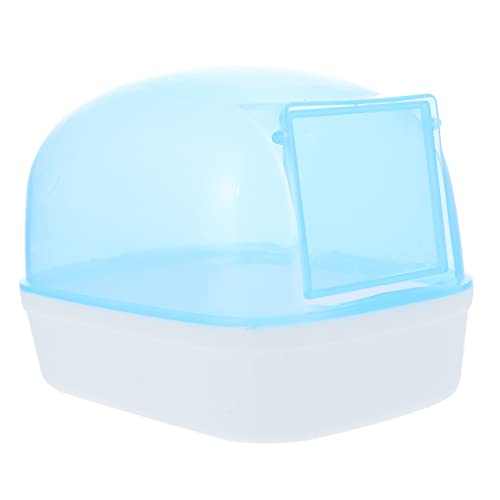Toyvian 2Stücke Transparente Hamsterbadewanne Staubdichte Kunststoffbox für Chinchillas und Hamster zu Reinigen mit Skid für Kleine Haustiere von Toyvian