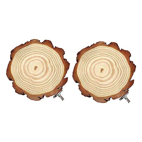 Toyvian Vogelstandbrett aus Holz 2 Stück Stehsteg für Papageien und Kleintiere für Klettern und Spielen Haustiervogel Zubehör Toyvian Vogelstandbrett aus Holz 2 Stück Stehsteg für Papageien und Kleintiere für Klettern und Spielen Haustiervogel Zubehör von Toyvian