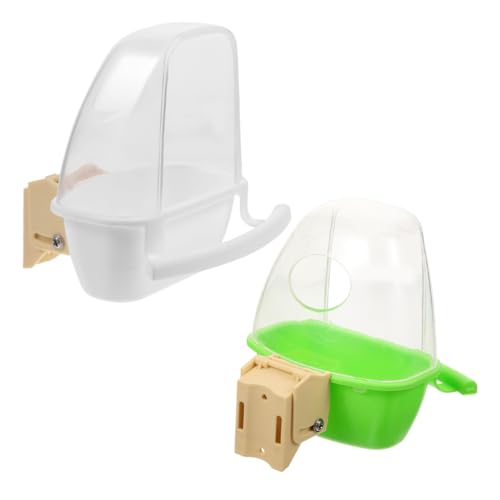 Toyvian 2Stücke Vogelfutterspender für Vogelkäfig und Wiederverwendbar für Papageien Sittiche und Andere Einfacher Zugang zur Futter und Wasserversorgung Toyvian 2Stücke Vogelfutterspender für Vogelkäfig und Wiederverwendbar für Papageien Sittiche und Andere Einfacher Zugang zur Futter und Wasserversorgung von Toyvian