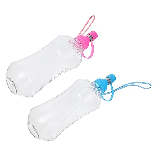 Toyvian 2Stücke Wasserflasche für Reisen Auslaufsicherer Wasserspender für Haustiere für Outdoor Aktivitäten und mit Ihrem von Toyvian
