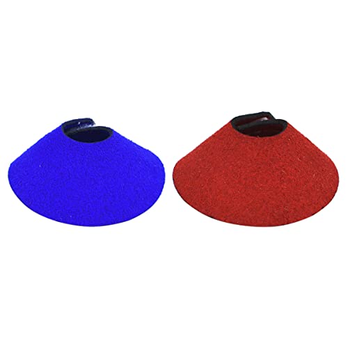 Toyvian 2 Stück Papagei Schutzkragen Anti Kratzer Erholungshalsband Rotes Blaues Design Für Vögel Papageien Wundschutz Für Genesung von Toyvian