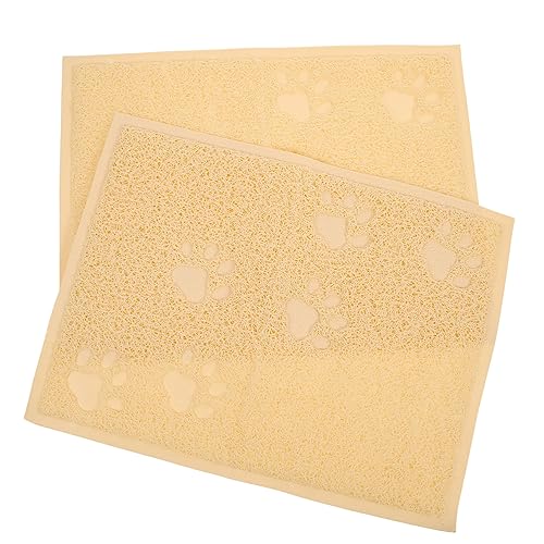 Toyvian 2stücke Katzenstreuauffangmatte PVC Mit Krallendesign rutschfest Und Rechteckige Katzenmatte Für Haustiere Und Langlebig Beige Toyvian 2stücke Katzenstreuauffangmatte PVC Mit Krallendesign rutschfest Und Rechteckige Katzenmatte Für Haustiere Und Langlebig Beige von Toyvian