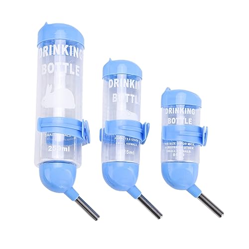 Toyvian 3 Stück Automatische Wasserflasche für Kleine Haustiere Bissfeste Auslaufsichere Trinkflasche für Hamster Meerschweinchen Chinchillas Platzsparendes Design Einfache von Toyvian
