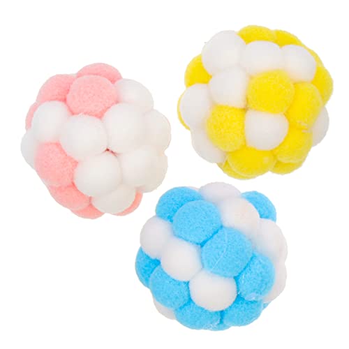 Toyvian 3 Stück Ball Nagen Katzenball Selbstkauen Für Kätzchen Interaktives Indoor Niedlich Wollspielzeug Buntes Plüsch Toyvian 3 Stück Ball Nagen Katzenball Selbstkauen Für Kätzchen Interaktives Indoor Niedlich Wollspielzeug Buntes Plüsch von Toyvian