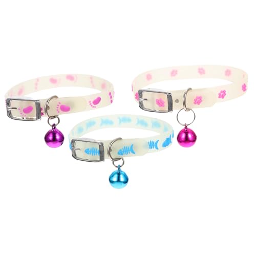 Toyvian 3 Stück Fluoreszierendes Teiliges Welpen mit Glocke Verstellbar Leuchtend für Nacht Sicherheits für und Hunde Komfortabel und Hautfreundlich für Tägliches Tragen Zufällige Farbe Toyvian 3 Stück Fluoreszierendes Teiliges Welpen mit Glocke Verstellbar Leuchtend für Nacht Sicherheits für und Hunde Komfortabel und Hautfreundlich für Tägliches Tragen Zufällige Farbe von Toyvian