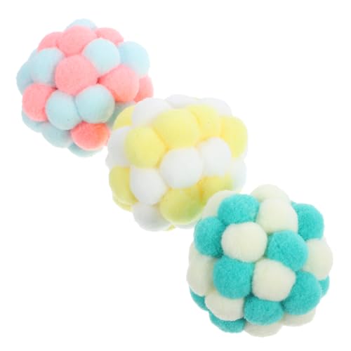 Toyvian 3 Stück Glockenball -Katzenspielzeug Haustier bunt drinnen groß Kratzball für Katze Kätzchenkratzer Bälle für Katzen Kratzspielzeug für Katzen Kratzball für Kätzchen Plüsch Toyvian 3 Stück Glockenball -Katzenspielzeug Haustier bunt drinnen groß Kratzball für Katze Kätzchenkratzer Bälle für Katzen Kratzspielzeug für Katzen Kratzball für Kätzchen Plüsch von Toyvian