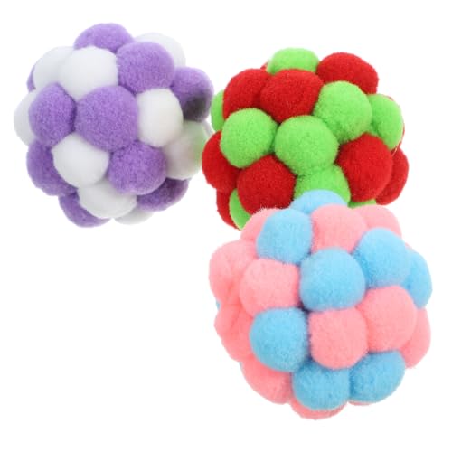 Toyvian 3 Stück Glockenball -Katzenspielzeug Interaktives Katzenspielzeug Ballspielzeug für Katzen Katzenball spielzeuge Kätzchenglockenbälle Katzenbälle drinnen Plüsch Toyvian 3 Stück Glockenball -Katzenspielzeug Interaktives Katzenspielzeug Ballspielzeug für Katzen Katzenball spielzeuge Kätzchenglockenbälle Katzenbälle drinnen Plüsch von Toyvian