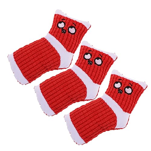 Toyvian 3 Stück Haustier Für Zahnen Spielzeuge Nach Cartoon-socken- Hundespielzeug Hundeanti Pfote Welpen Quietschende Socke Eckzahn Welpenspielzeug Hart Rot Plüsch Toyvian 3 Stück Haustier Für Zahnen Spielzeuge Nach Cartoon-socken- Hundespielzeug Hundeanti Pfote Welpen Quietschende Socke Eckzahn Welpenspielzeug Hart Rot Plüsch von Toyvian