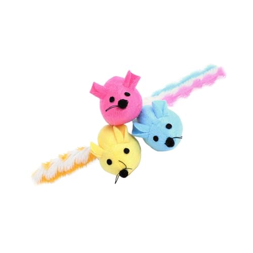 Toyvian 3 Stück Interaktives Katzenspielzeug Plüsch Mäuse Bunten für Indoor Fördert die Aktivität Ihrer Langlebig und Sicher für Stundenlangen Spaß Toyvian 3 Stück Interaktives Katzenspielzeug Plüsch Mäuse Bunten für Indoor Fördert die Aktivität Ihrer Langlebig und Sicher für Stundenlangen Spaß von Toyvian